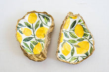 Load image into Gallery viewer, Lemonade Decoupage Oyster Jewelry Dish
