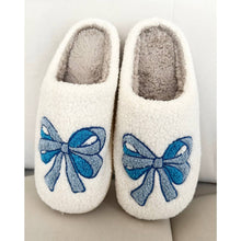 Load image into Gallery viewer, Fuzzy Luxe Bow Slippers
