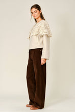 Load image into Gallery viewer, The Estate Teddy Detachable Crochet Cape Jacket
