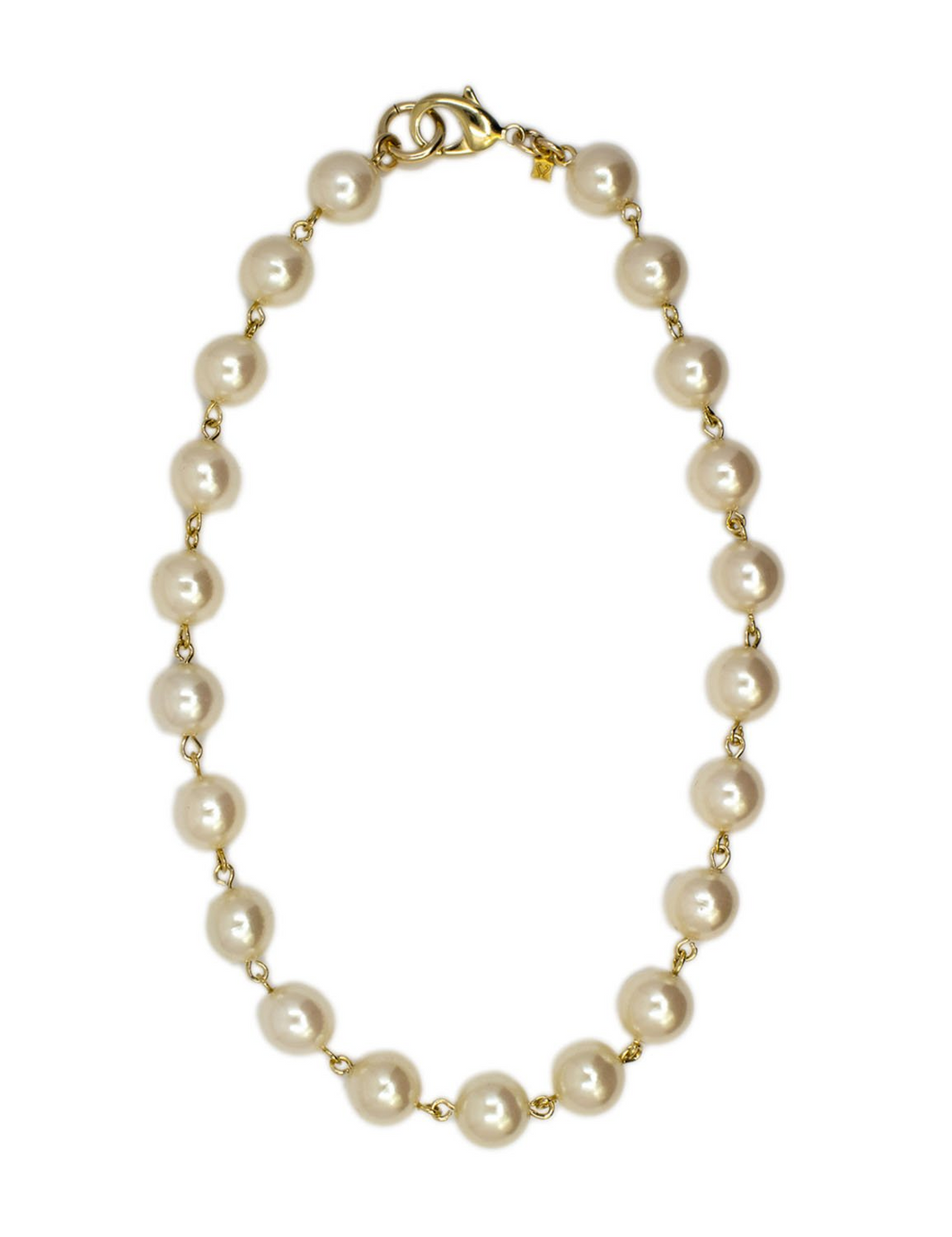 Bold Pearl Chain Statement Necklace