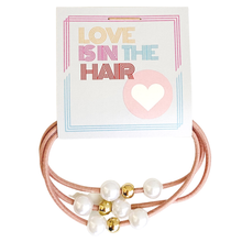 Load image into Gallery viewer, &quot;Love Is in the Hair&quot; Pearl Hair Tie
