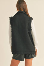 Load image into Gallery viewer, City Chic Black Tweed Vest
