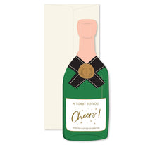 Load image into Gallery viewer, A Toast To You Champagne Congratulations Greeting Card
