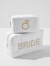 Load image into Gallery viewer, “Bride” Pearl Zip Pouch
