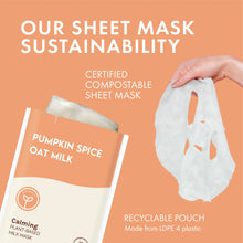 Load image into Gallery viewer, Pumpkin Spice Oat Milk Calming Plant-Based Milk Mask
