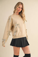 Load image into Gallery viewer, Pretty Little Striped Bow Sweater
