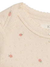 Load image into Gallery viewer, Pia Floral Organic Josie Pointelle Short Sleeve Bodysuit
