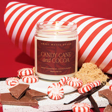 Load image into Gallery viewer, Candy Cane &amp; Cocoa Soy Candle
