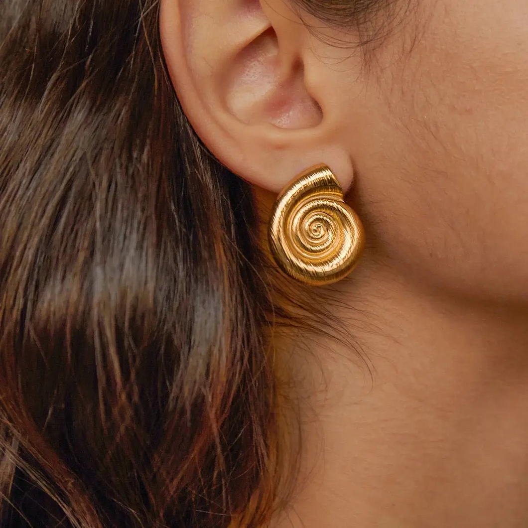 The Ingrid Gold Statement Stud Earrings