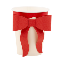 Load image into Gallery viewer, Pretty Little Red Bow Paper Cup Set
