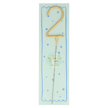 Load image into Gallery viewer, Gold Sparkler Numbers Candles
