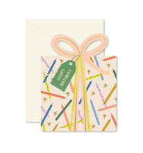 Load image into Gallery viewer, Birthday Gift Die-Cut Greeting Card
