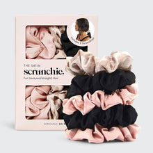 Load image into Gallery viewer, Satin Sleep Scrunchies 5 Piece Set
