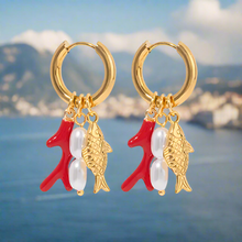 Load image into Gallery viewer, Capri Coast Charm Earrings
