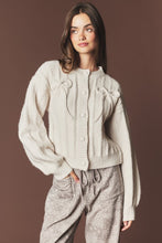Load image into Gallery viewer, The Château Bow Cable Knit Cardigan
