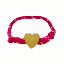 Load image into Gallery viewer, Golden Heart Rope Bracelet

