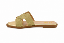 Load image into Gallery viewer, Grecian Goddess Gold Flat Sandals
