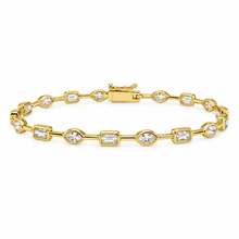 Load image into Gallery viewer, Serena Bezel Tennis Bracelet
