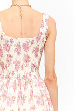 Load image into Gallery viewer, Janice Pink Floral Midi Dress
