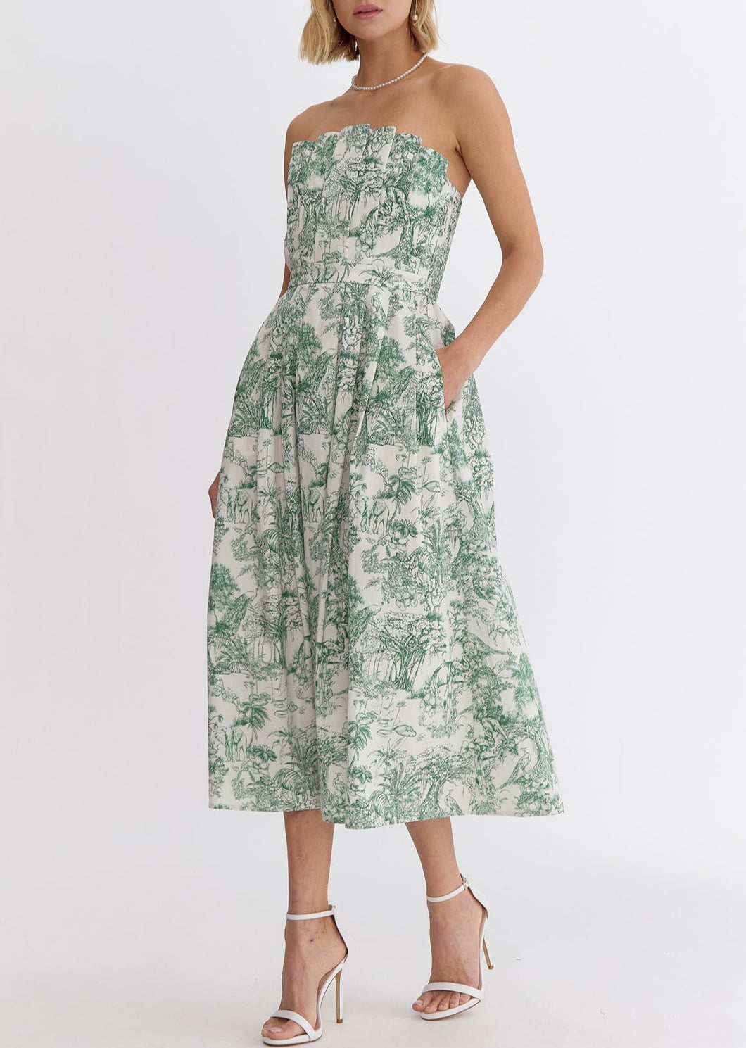 The Providence French Toile Maxi Dress