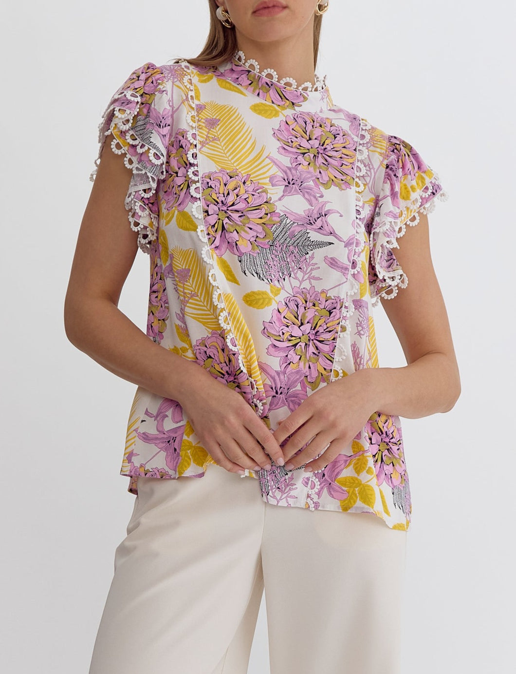 Bloom Into You Lilac Blouse