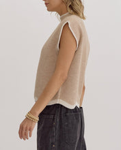 Load image into Gallery viewer, Oatmeal Mock Neck Knit Sweater Top
