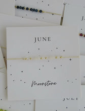 Load image into Gallery viewer, Birthstone Beaded Carded Bracelet
