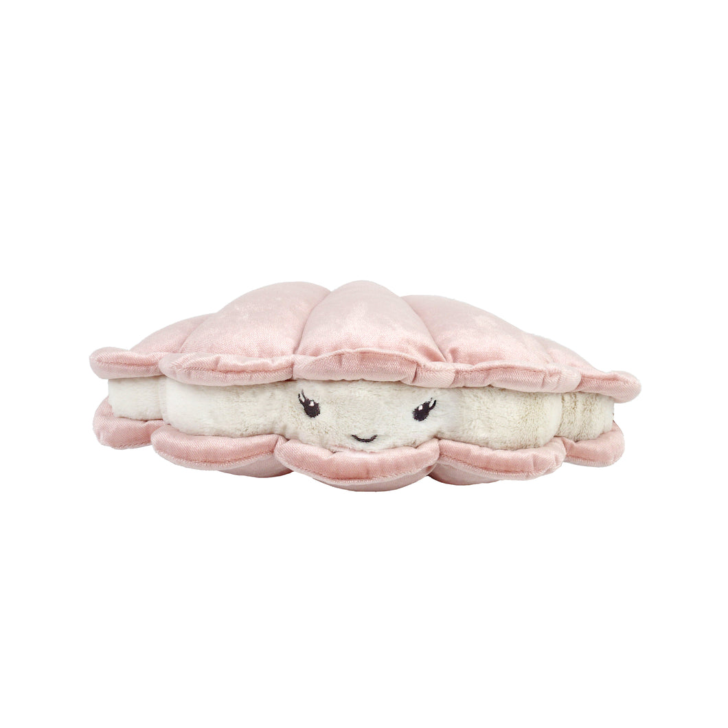 Pretty Pink Pearl Oyster Decor Plush Pillow