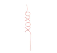 Load image into Gallery viewer, XOXO Pink Word Straw

