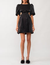 Load image into Gallery viewer, Lola Black Bow Mini Dress
