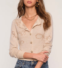 Load image into Gallery viewer, Champagne Linden Cardigan Sweater
