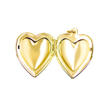 Load image into Gallery viewer, Checkered Gold Heart Locket
