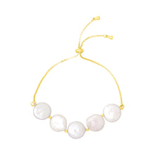 Load image into Gallery viewer, Lucia Pearl Pull Tie Bracelet
