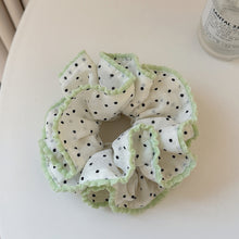 Load image into Gallery viewer, Pretty Little Polka Dot Oversized Ruffle Scrunchie
