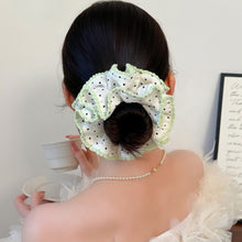 Load image into Gallery viewer, Pretty Little Polka Dot Oversized Ruffle Scrunchie
