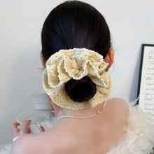 Load image into Gallery viewer, Pretty Little Polka Dot Oversized Ruffle Scrunchie
