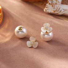 Load image into Gallery viewer, Pretty Little Pearl Flower Pearl Back Earrings
