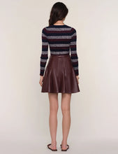 Load image into Gallery viewer, The Athena Oxblood Faux Leather Skirt
