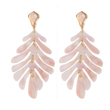 Load image into Gallery viewer, Palm Statement Drop Earrings
