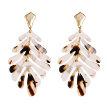 Load image into Gallery viewer, Palm Statement Drop Earrings
