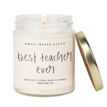 Load image into Gallery viewer, Best Teacher Ever Soy Candle
