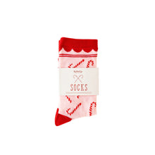 Load image into Gallery viewer, Matching Family Candy Cane Socks
