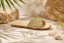 Load image into Gallery viewer, Grecian Goddess Gold Flat Sandals
