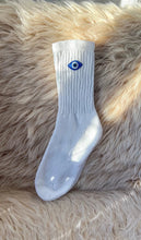 Load image into Gallery viewer, Mykonos Evil Eye High Socks
