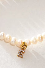 Load image into Gallery viewer, Pretty Little Pearl Initial Gold Bracelet
