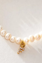 Load image into Gallery viewer, Pretty Little Pearl Initial Gold Bracelet
