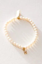 Load image into Gallery viewer, Pretty Little Pearl Initial Gold Bracelet
