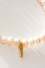 Load image into Gallery viewer, Pretty Little Pearl Initial Gold Bracelet
