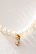 Load image into Gallery viewer, Pretty Little Pearl Initial Gold Bracelet
