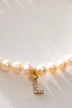 Load image into Gallery viewer, Pretty Little Pearl Initial Gold Bracelet
